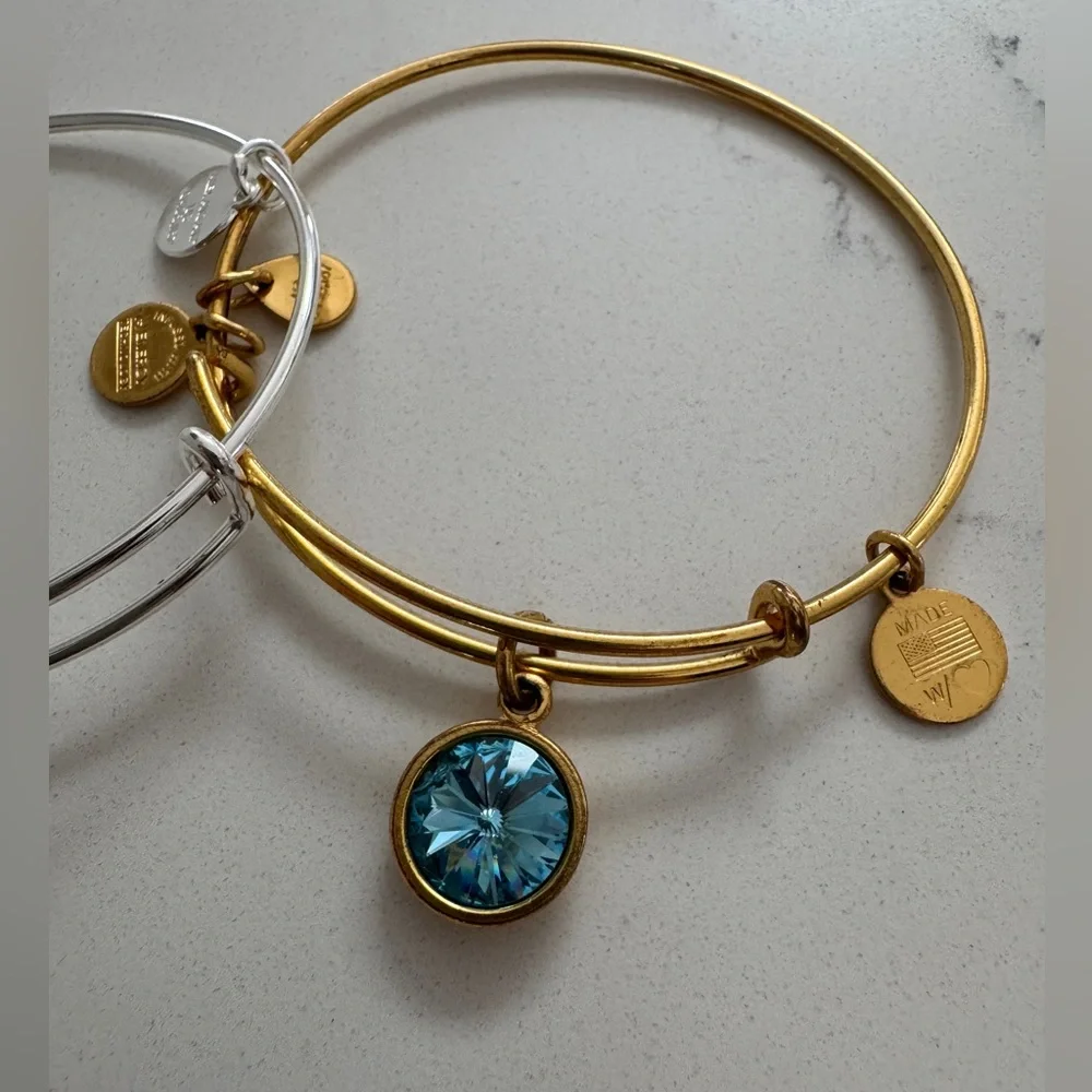 Alex & Ani Gold and Silver Charm Bracelets